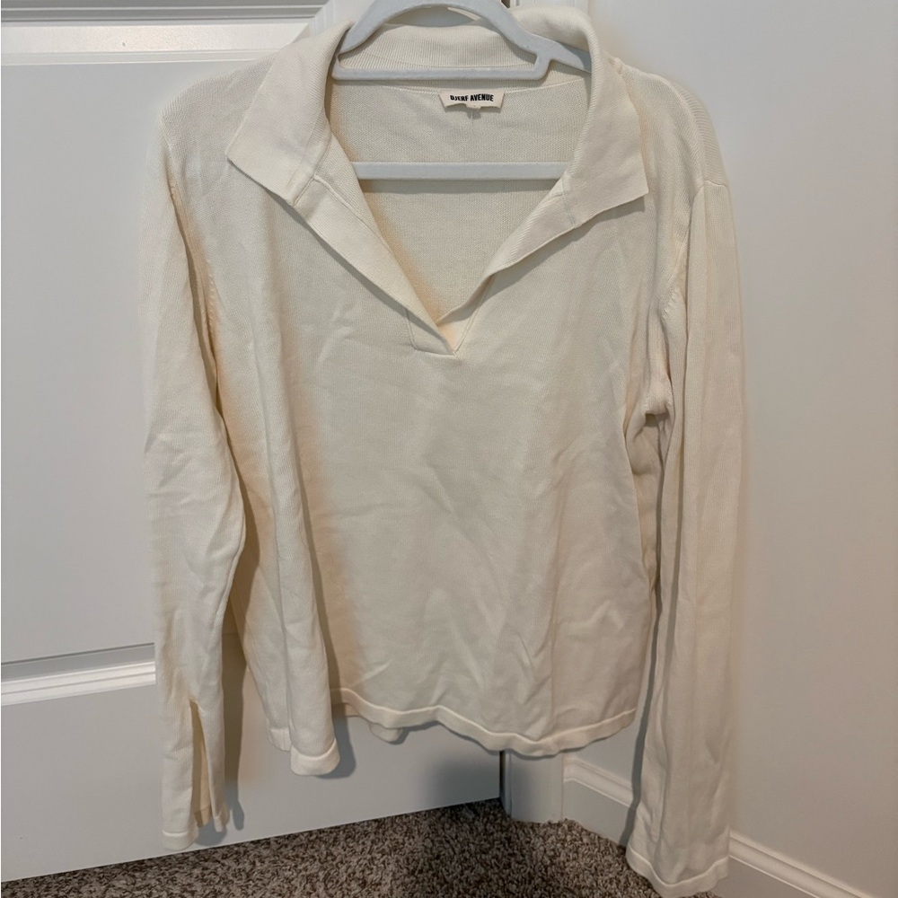 Djerf Avenue Knit Polo Top